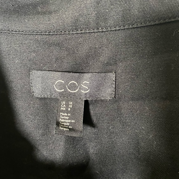 NEW! COS | Cotton twill belted denim romper zip front - Picture 7 of 7